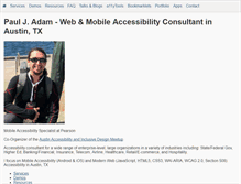 Tablet Screenshot of pauljadam.com